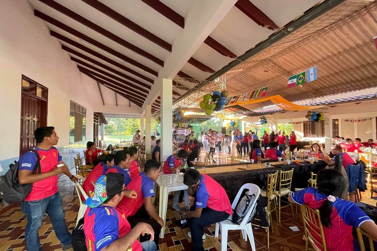 Montaje para evento en el salón de Eventos Peniel